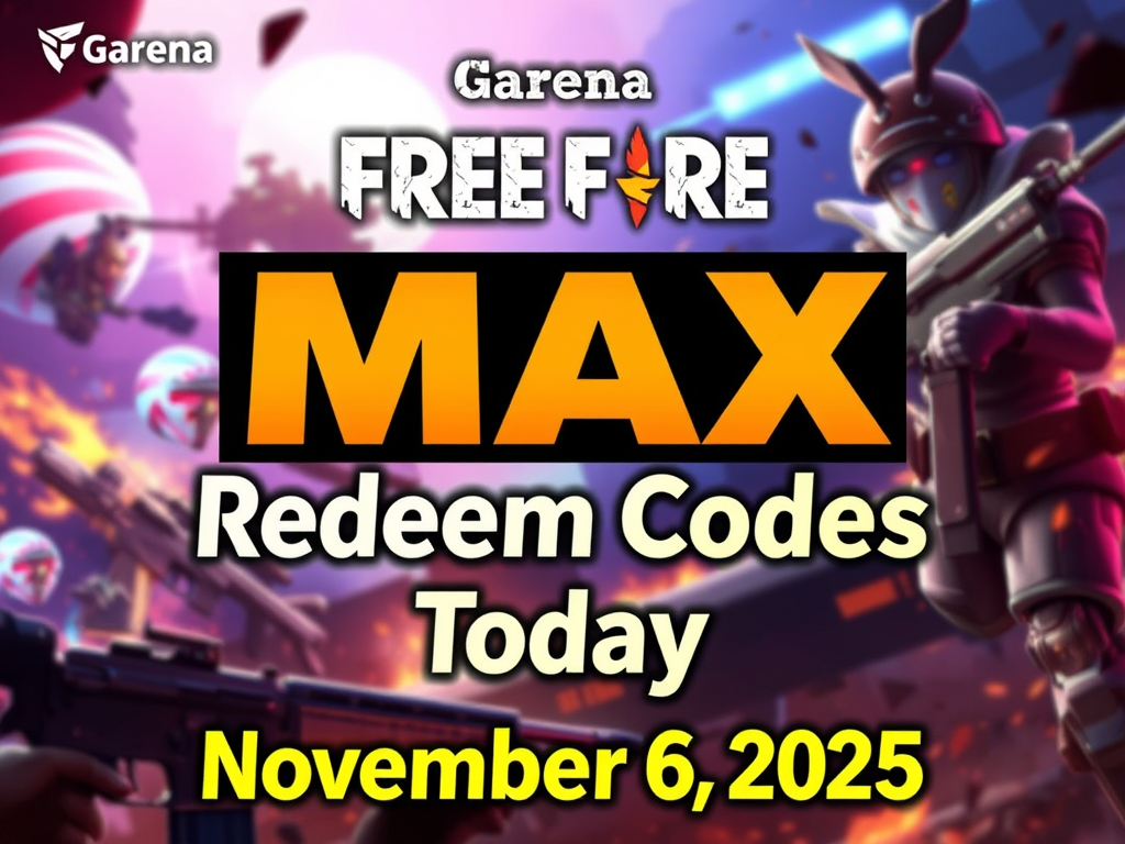 Garena Free Fire MAX Redeem Codes Today (Nov 6, 2025): Claim Free Rewards